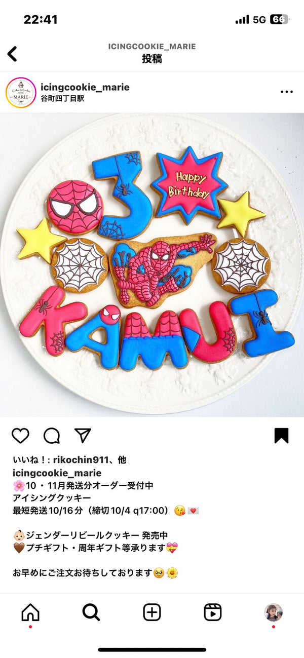 1/29　中島麻衣様　スパイダーマン