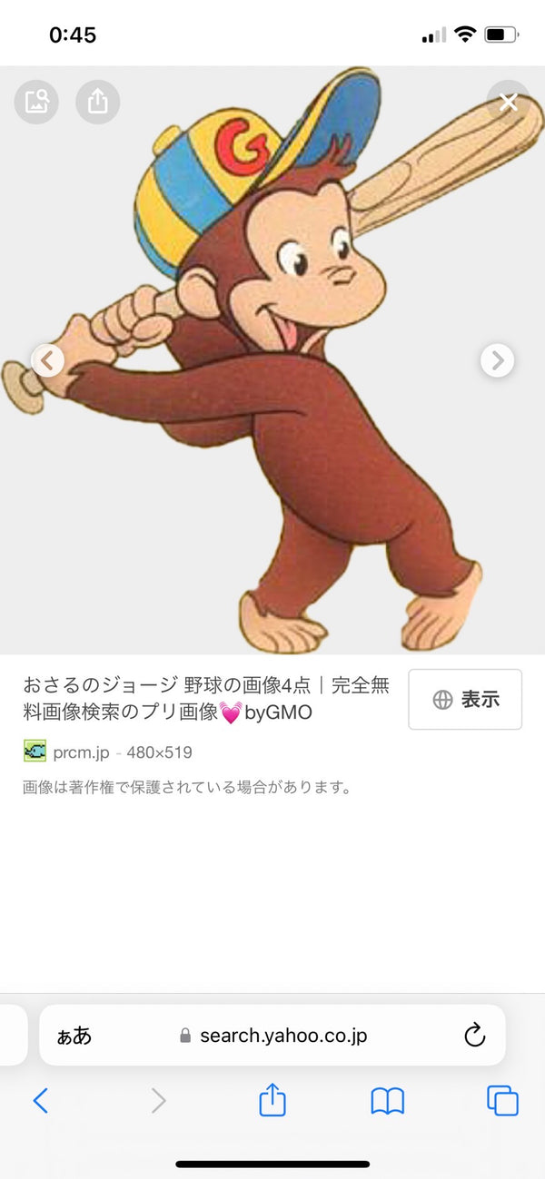 10/16　上野麻里奈様　おさるのジョージ