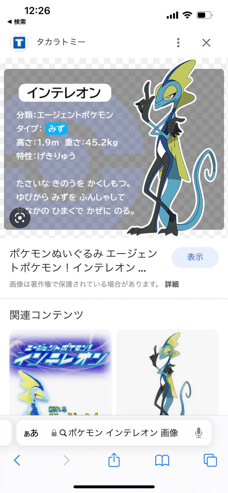 1/23 前田絵梨様　ポケモン