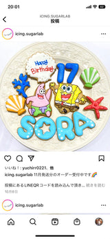 12/19 森山なお様　スポンジボブ